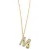 Baublebar Custom Double Initial Pavé Necklace In Clear/gold