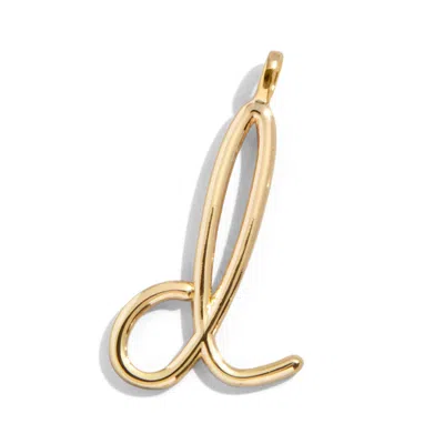 Baublebar Custom Gold Enamel Script Letter Charm