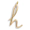 Baublebar Custom Gold Enamel Script Letter Charm