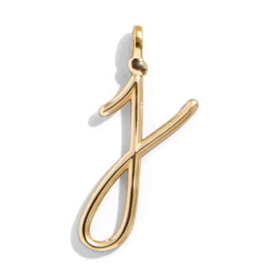 Baublebar Custom Gold Enamel Script Letter Charm