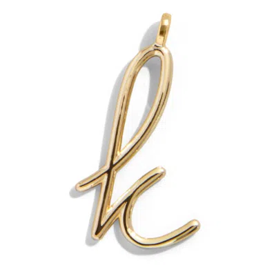 Baublebar Custom Gold Enamel Script Letter Charm