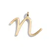 Baublebar Custom Gold Enamel Script Letter Charm In Gold