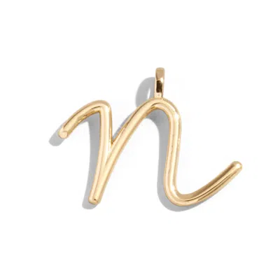 Baublebar Custom Gold Enamel Script Letter Charm