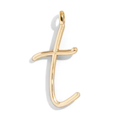 Baublebar Custom Gold Enamel Script Letter Charm
