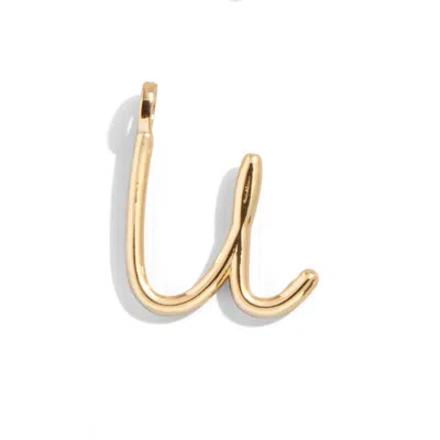 Baublebar Custom Gold Enamel Script Letter Charm