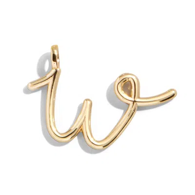 Baublebar Custom Gold Enamel Script Letter Charm
