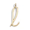 Baublebar Custom Gold Enamel Script Letter Charm In Neutral