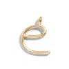 Baublebar Custom Gold Enamel Script Letter Charm In Nude