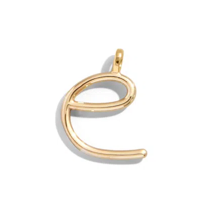 Baublebar Custom Gold Enamel Script Letter Charm In Nude