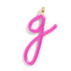Baublebar Custom Hot Pink Enamel Script Letter Charm In Pink