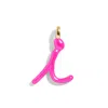 Baublebar Custom Hot Pink Enamel Script Letter Charm In Pink