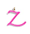 Baublebar Custom Hot Pink Enamel Script Letter Charm In Pink