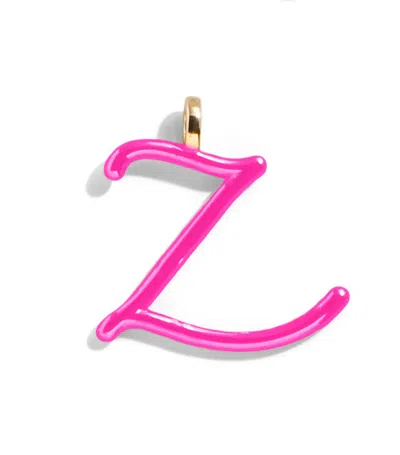 Baublebar Custom Hot Pink Enamel Script Letter Charm