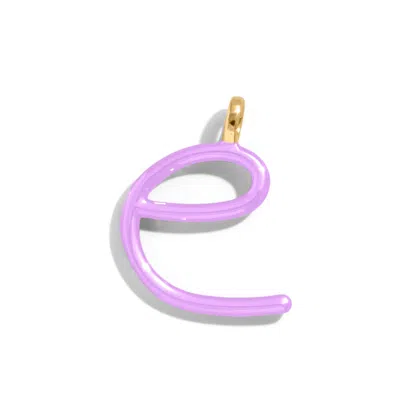 Baublebar Custom Lilac Enamel Script Letter Charm In Purple