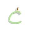 Baublebar Custom Matcha Green Enamel Script Letter Charm In Green