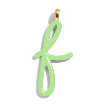 Baublebar Custom Matcha Green Enamel Script Letter Charm