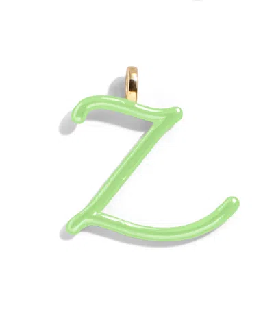 Baublebar Custom Matcha Green Enamel Script Letter Charm