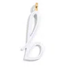 Baublebar Custom Pure White Enamel Script Letter Charm In White