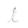 Baublebar Custom Pure White Enamel Script Letter Charm In White