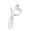 Baublebar Custom Pure White Enamel Script Letter Charm In White
