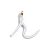 Baublebar Custom Pure White Enamel Script Letter Charm In White