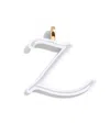 Baublebar Custom Pure White Enamel Script Letter Charm In White