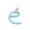 Baublebar Custom Turquoise Enamel Script Letter Charm In Blue