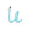 Baublebar Custom Turquoise Enamel Script Letter Charm In Blue