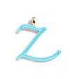 Baublebar Custom Turquoise Enamel Script Letter Charm In Blue