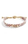 Baublebar Custom Woven Friendship Bracelet In Pink