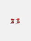 Baublebar Cute To The Core Apple Earrings In Red
