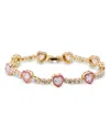 Baublebar Daphne Heart Tennis Bracelet In Pink