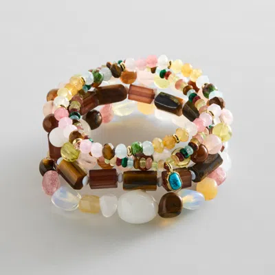 Baublebar Darcy Semi-precious Beaded Bracelet Set In Multi