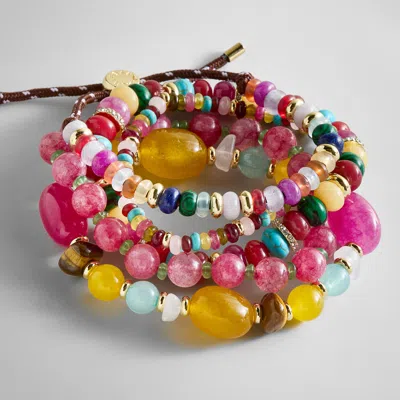 Baublebar Darcy Semi-precious Beaded Bracelet Set In Multi