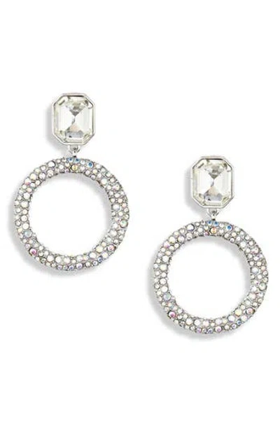 Baublebar Diamond Ring Crystal Drop Earrings In Clear