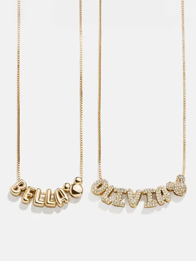 Baublebar Disney Bubble Letter Custom Necklace In Gold