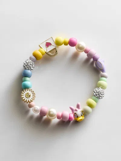 Baublebar Disney Daisy Duck Beaded Multicolored Charm Bracelet In Neutral