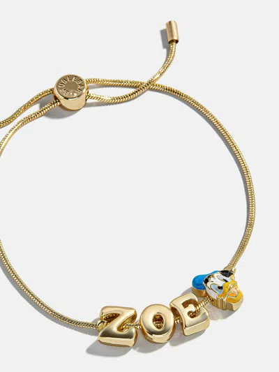 Baublebar Disney Donald Duck Bubble Slider Custom Bracelet In Gold
