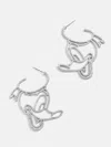 Baublebar Disney Donald Duck Silver Outline Earrings In Metallic