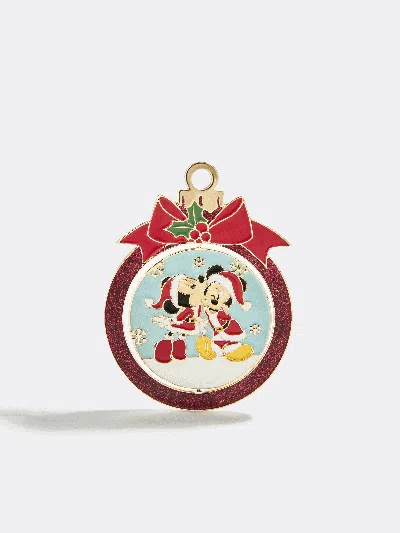 Baublebar Disney Mickey & Minnie Mouse Reversible Christmas Pin In Red