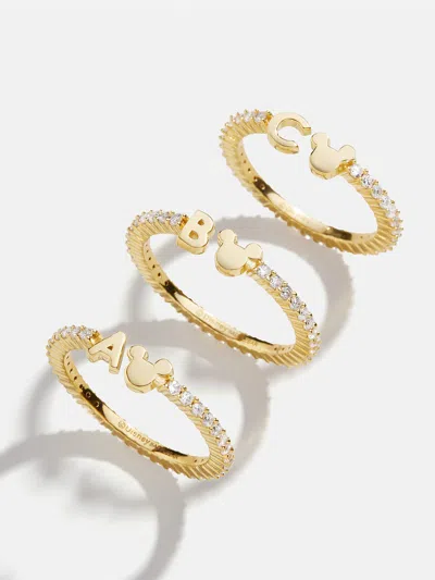 Baublebar Disney Mickey Mouse 18k Gold Plated Sterling Silver Custom Ring