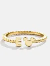 Baublebar Disney Mickey Mouse 18k Gold Plated Sterling Silver Custom Ring In Gold