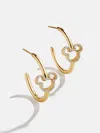 Baublebar Disney Mickey Mouse 18k Gold Plated Sterling Silver Hoop Earrings In Gold