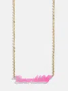 Baublebar Disney Mickey Mouse Acrylic Custom Nameplate Necklace In Gold