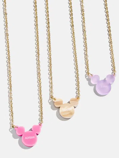 Baublebar Disney Mickey Mouse Acrylic Custom Necklace In Gold