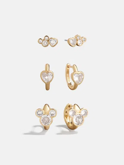 Baublebar Disney Mickey Mouse & Heart Earring Set In Gold