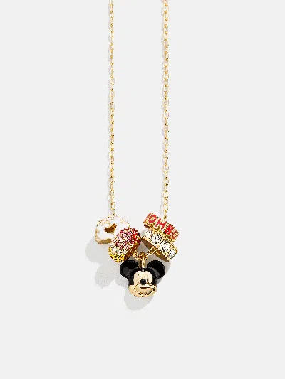 Baublebar Disney Mickey Mouse Beaded Charm Necklace In Gold