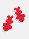 Baublebar Disney Mickey Mouse Beaded Statement Earrings In Red