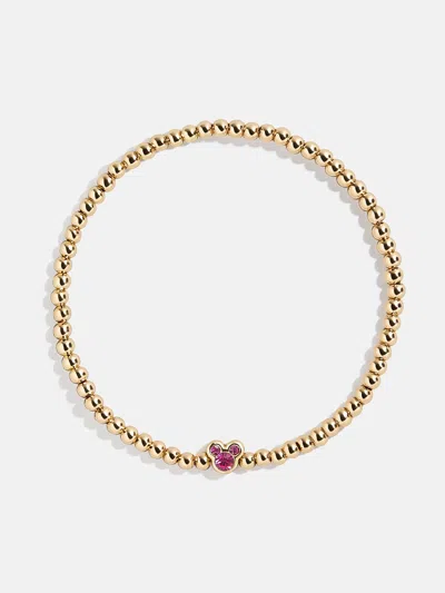 Baublebar Disney Mickey Mouse Birthstone Pisa Bracelet In Pink
