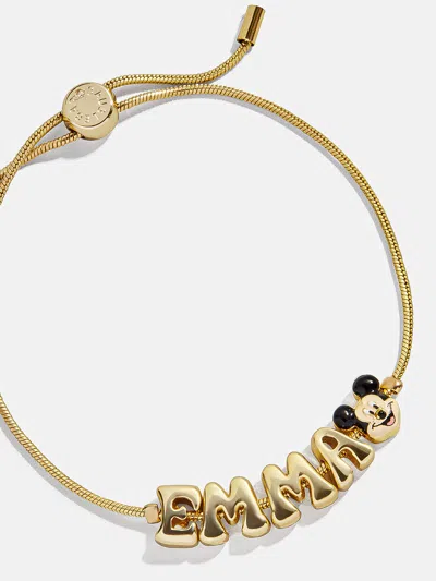 Baublebar Disney Mickey Mouse Bubble Slider Custom Bracelet In Gold